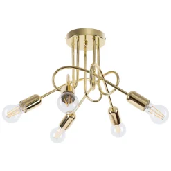 Żyrandol LOOP 5 złoty połysk