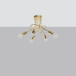 Żyrandol LOOP 5 złoty połysk