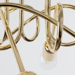 Żyrandol LOOP 5 złoty połysk