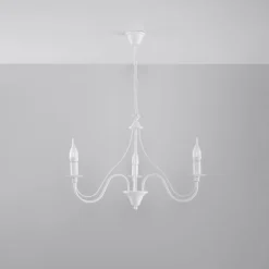 Żyrandol MINERWA 3 biały