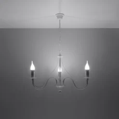 Żyrandol MINERWA 3 biały