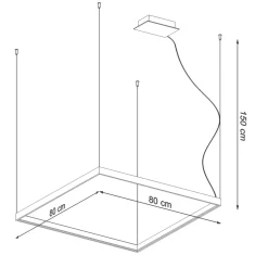 Żyrandol NELYA M biały LED 4000K
