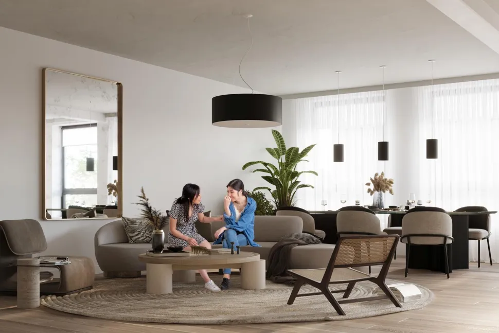 Żyrandol OTTO 60 czarny