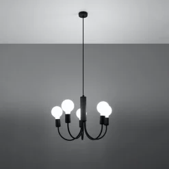 Żyrandol PICCOLO 5 czarny
