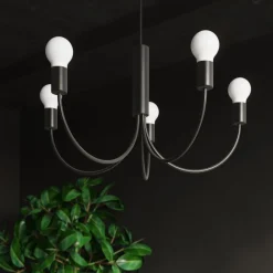 Żyrandol PICCOLO 5 czarny