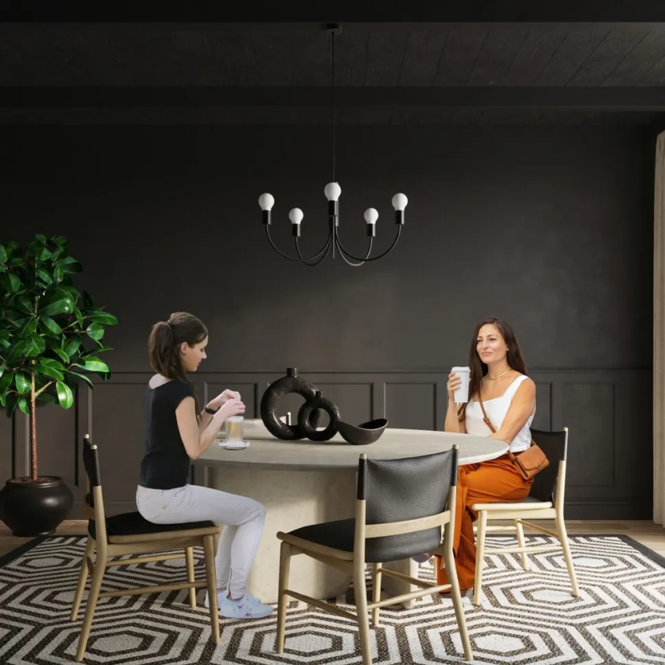 Żyrandol PICCOLO 3 czarny