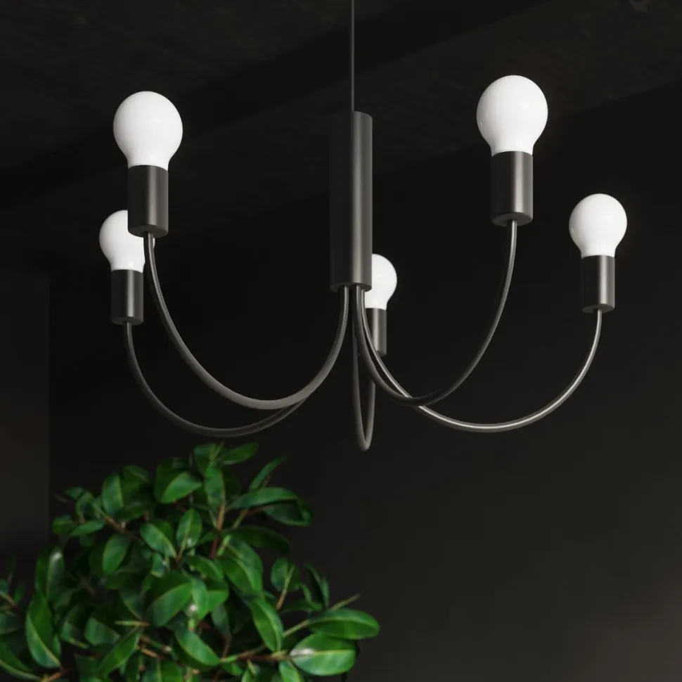 Żyrandol PICCOLO 3 czarny