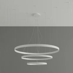 Żyrandol RIO 3 55/78/110 biały LED 3000K