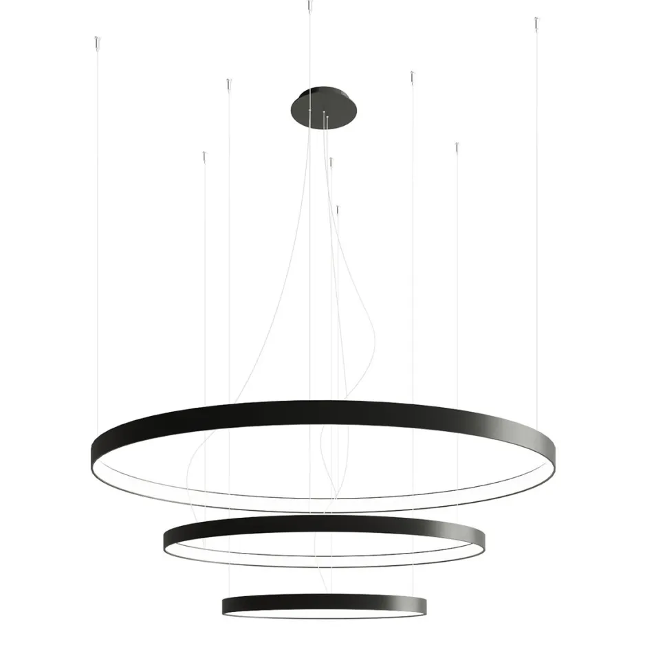 Żyrandol RIO 3 55/78/110 czarny LED 3000