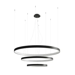 Żyrandol RIO 3 55/78/110 czarny LED  4000K