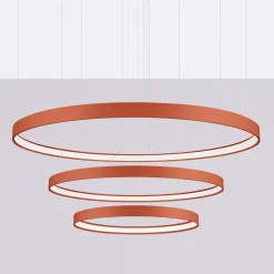 Żyrandol RIO 3 55/78/110 ochra czerwona  LED 3000K