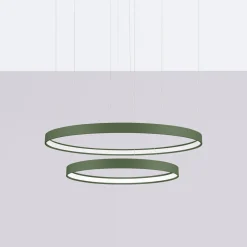 Żyrandol RIO 2 55/78 zielona oliwka LED  3000K