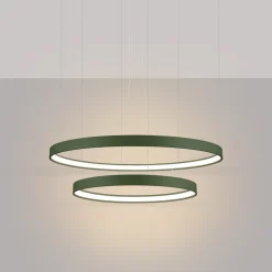 Żyrandol RIO 2 55/78 zielona oliwka LED  3000K