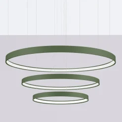 Żyrandol RIO 3 55/78/110 zielona oliwka  LED 4000K