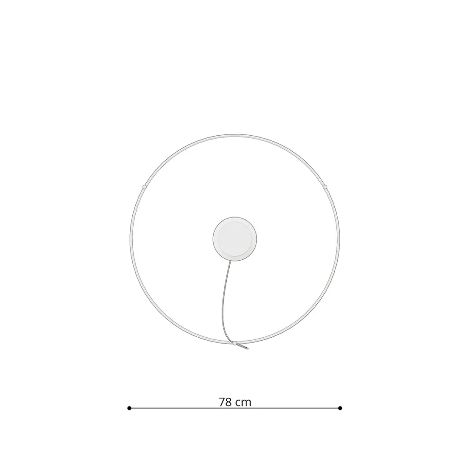 Żyrandol RIO 78 biały LED 3000K
