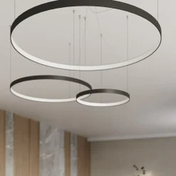 Żyrandol RIO 78 czarny LED 3000K