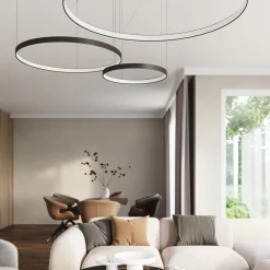 Żyrandol RIO 78 czarny LED 3000K