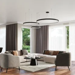 Żyrandol RIO 78 czarny LED 3000K