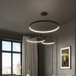 Żyrandol RIO 78 czarny LED 3000K