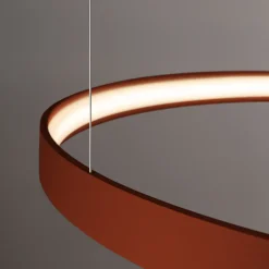 Żyrandol RIO 78 ochra czerwona LED 3000K