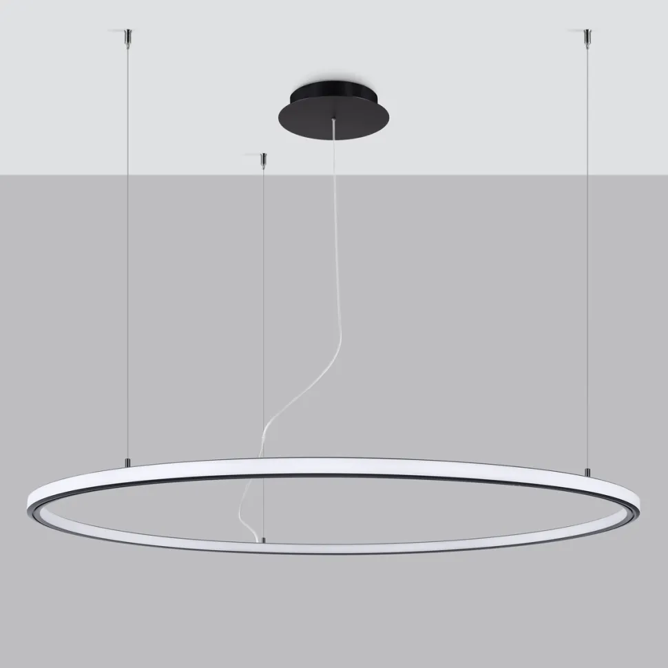 Żyrandol RISA 120 czarny LED 3000K