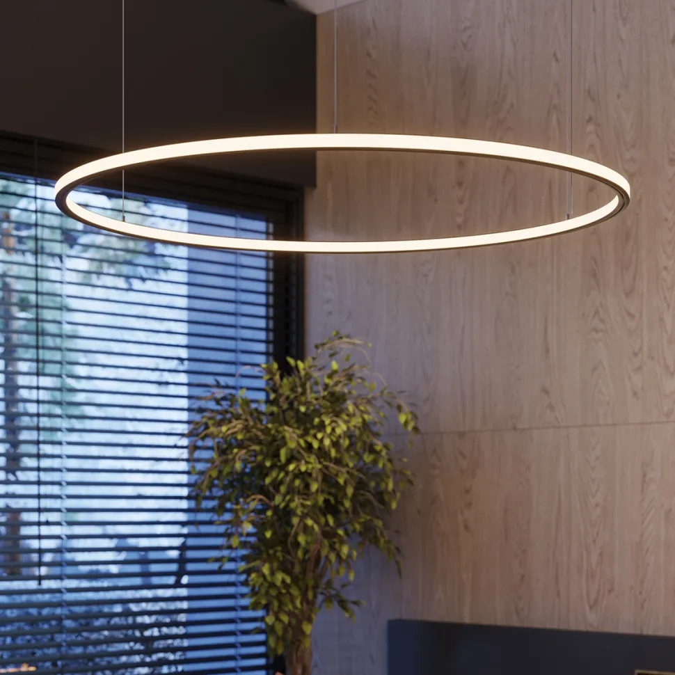 Żyrandol RISA 120 czarny LED 3000K