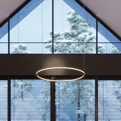 Żyrandol RISA 120 czarny LED 3000K