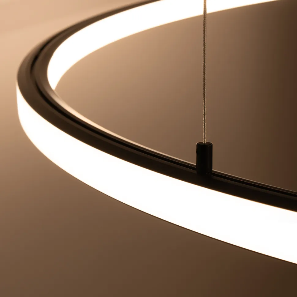 Żyrandol RISA 120 czarny LED 3000K