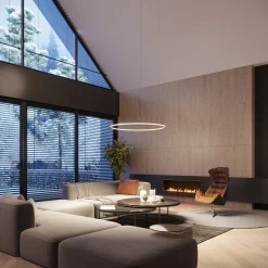 Żyrandol RISA 90 czarny LED 3000K