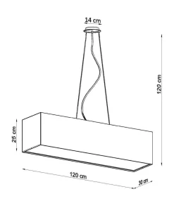 Żyrandol SANTA 120 czarny