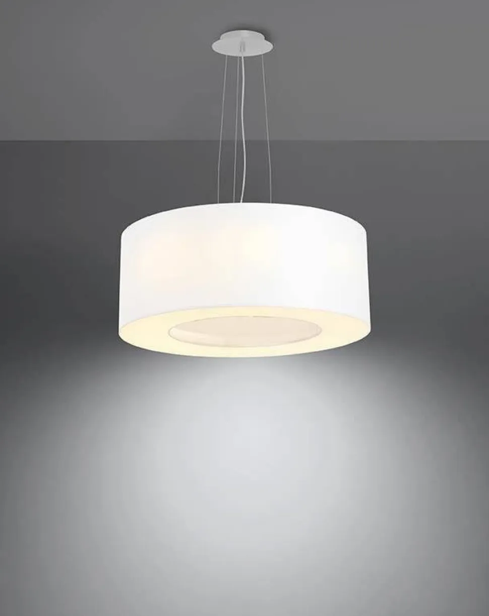 Żyrandol SATURNO 50 biały