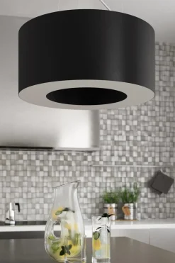 Żyrandol SATURNO 90 czarny