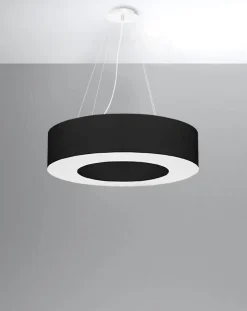 Żyrandol SATURNO 70 czarny