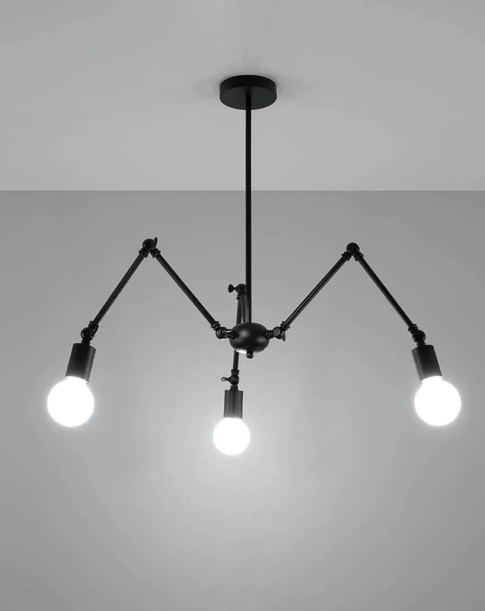 Żyrandol STARK 3 czarny