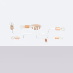 Żyrandol TIMBO 6 biały