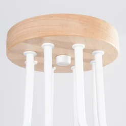 Żyrandol TIMBO 8 biały