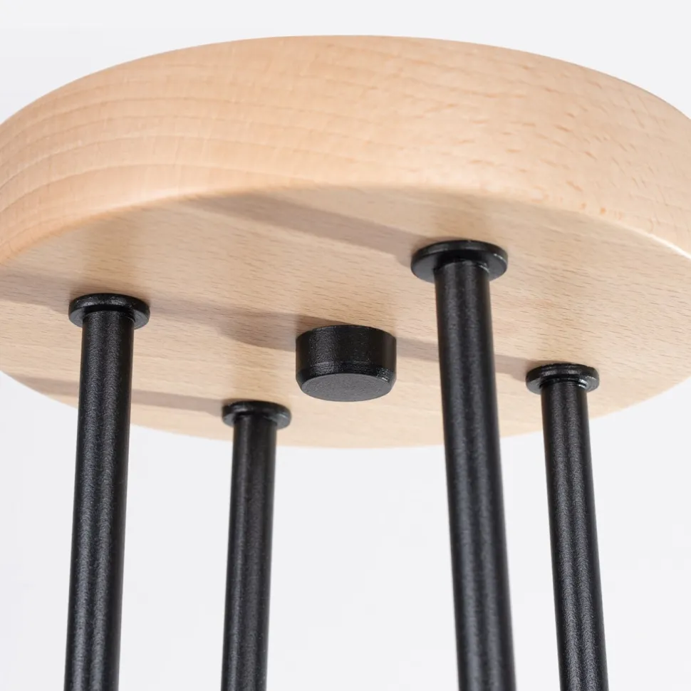 Żyrandol TIMBO 4 czarny