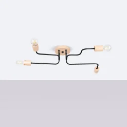 Żyrandol TIMBO 4 czarny