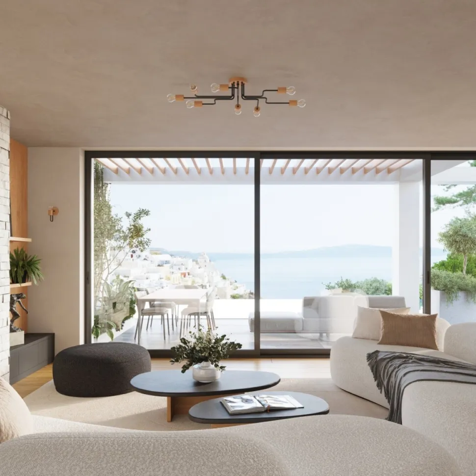 Żyrandol TIMBO 4 czarny