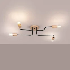 Żyrandol TIMBO 4 czarny