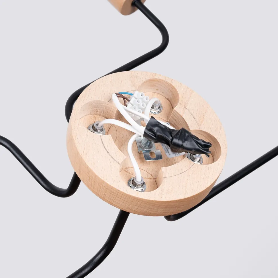 Żyrandol TIMBO 4 czarny