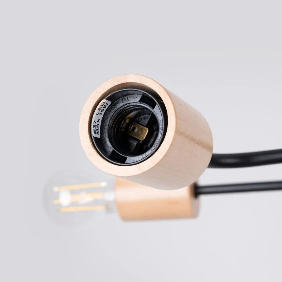 Żyrandol TIMBO 4 czarny