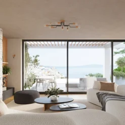 Żyrandol TIMBO 8 czarny