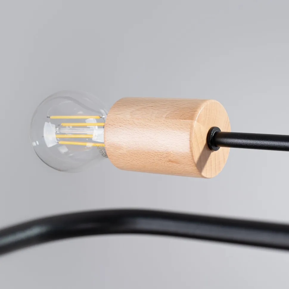 Żyrandol TIMBO 8 czarny