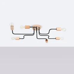 Żyrandol TIMBO 6 czarny