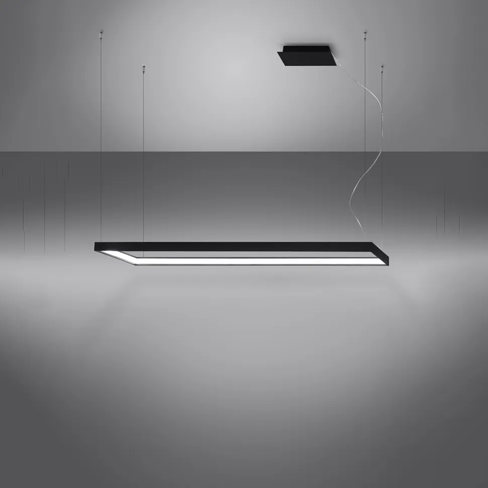 Żyrandol TUULA L czarny LED 4000K