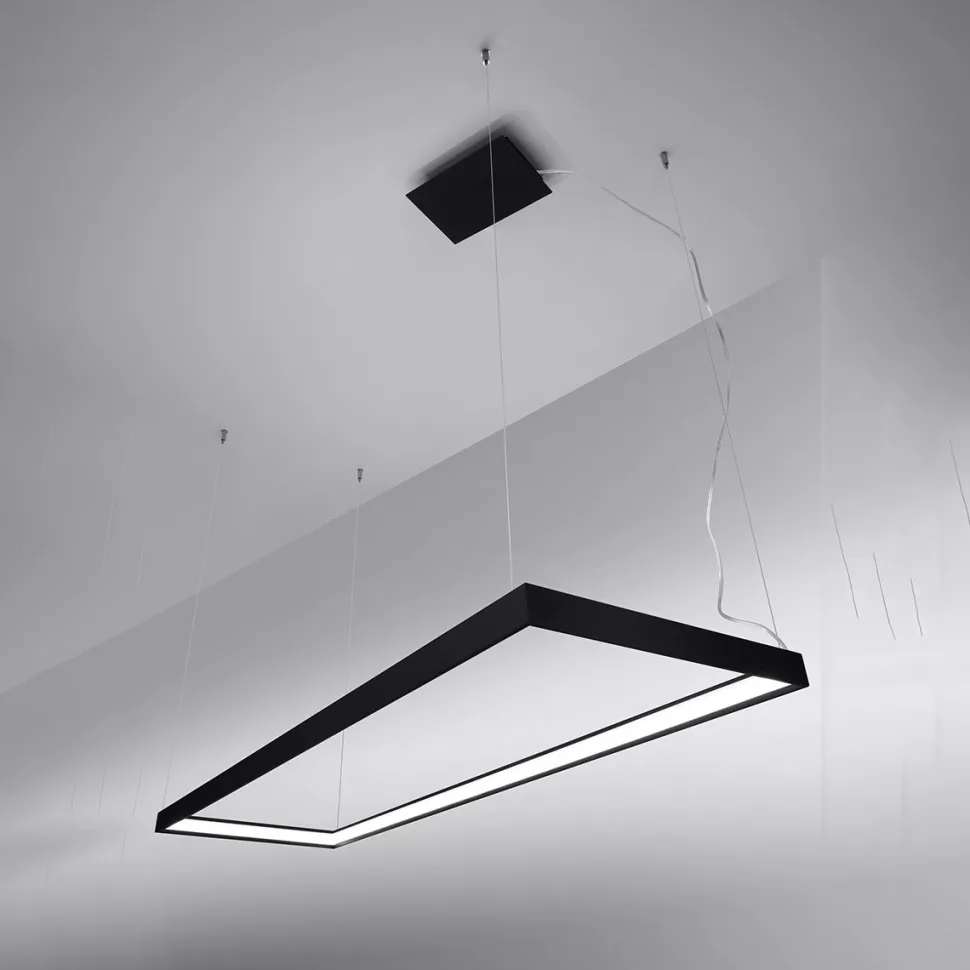 Żyrandol TUULA L czarny LED 4000K