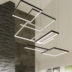 Żyrandol TUULA L czarny LED 3000K