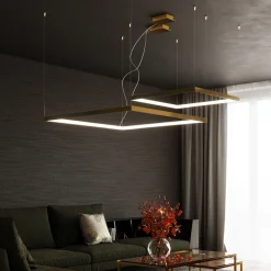 Żyrandol TUULA L złoty LED 3000K