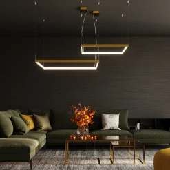 Żyrandol TUULA L złoty LED 3000K